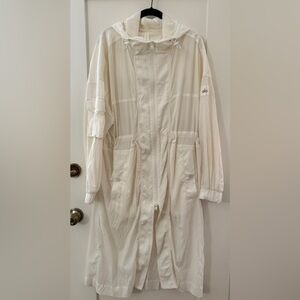 alo Women's Cream Hooded Jacket